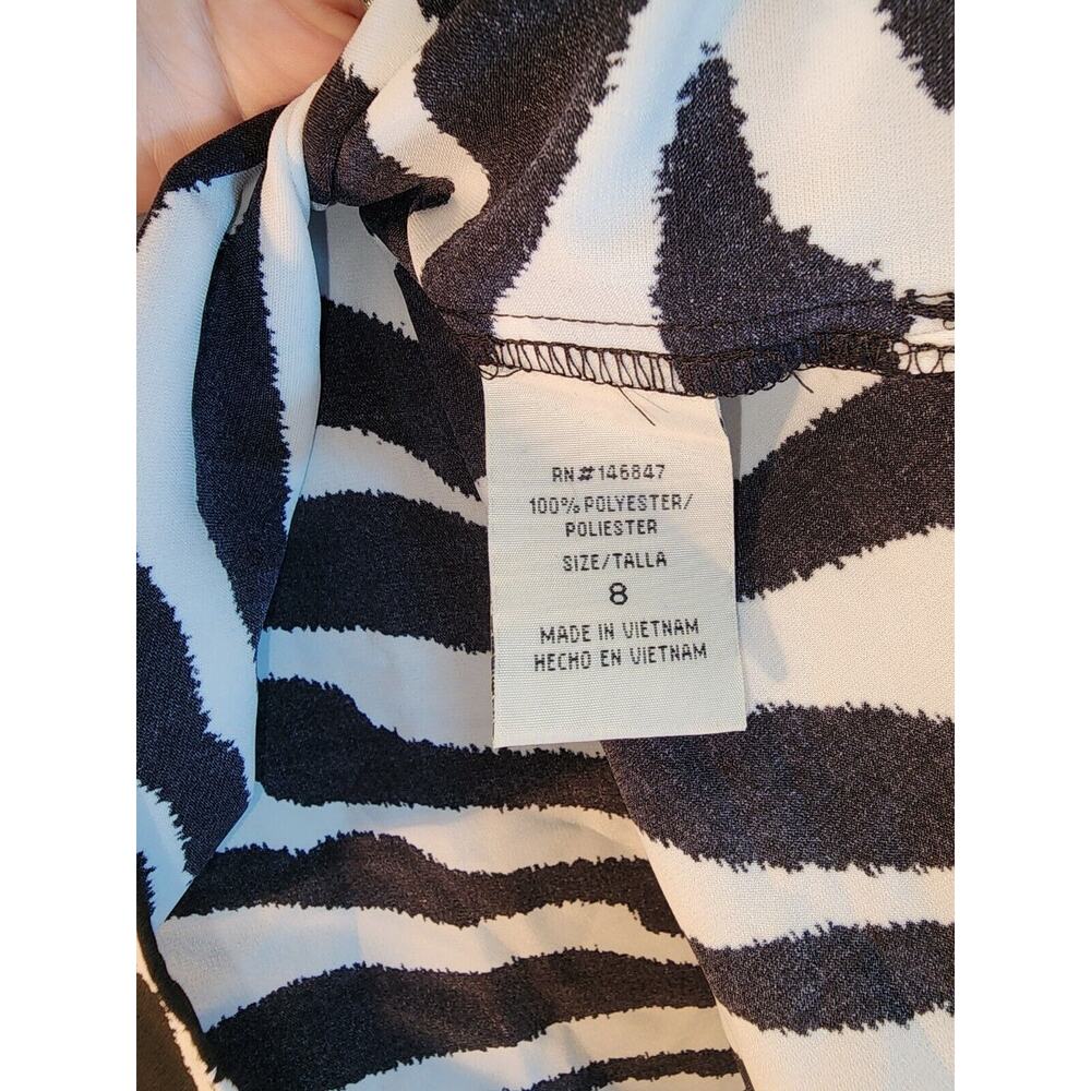 Maya Brookes Outfit Womens Size 8 Pant Suit Zebra Print Slacks - Picture 5 of 14